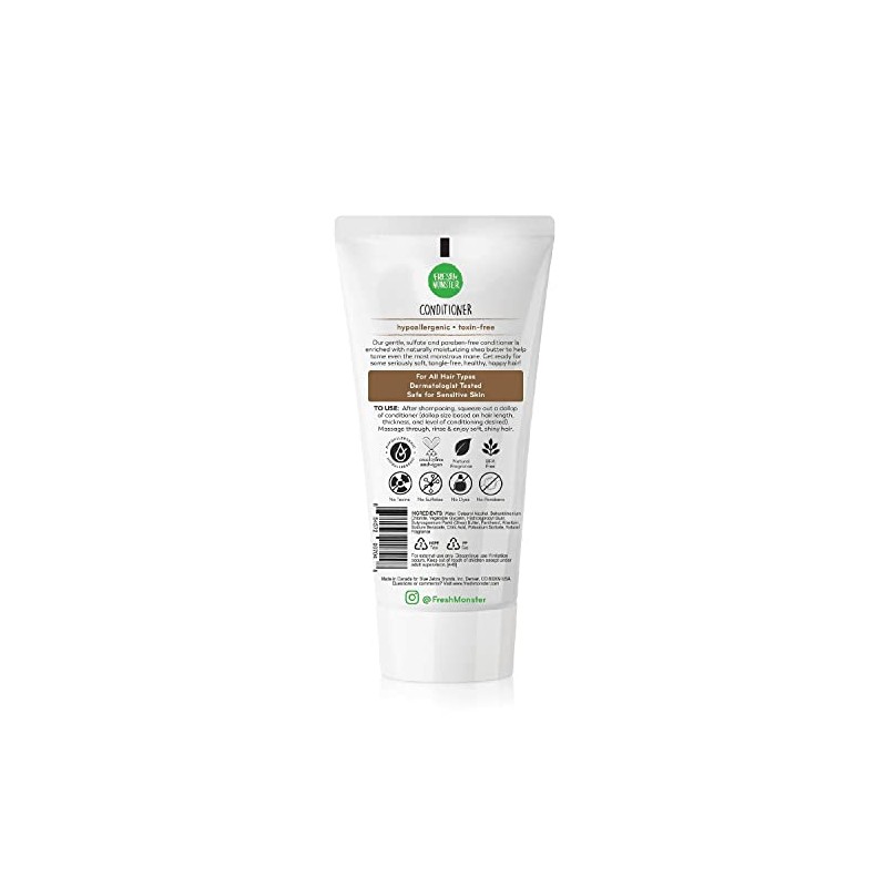 Fresh Monster Acondicionador natural para el cabello de niños, sin