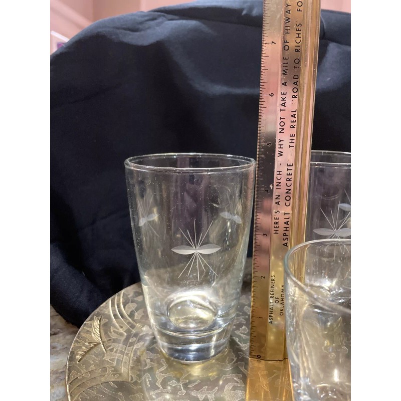 Libbey Vtg. RARE! NOS NIB! Libbey STARGLOW Cut Glassware 3