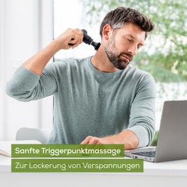 Beurer MG 79 Massage Gun Sensitive, Compact Massage Gun with 3 Attachments, Gentle Trigger Point Massage for Sensitive Body Areas, Handy Muscle Massager with 3 Intensity Levels