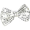 Rhode Island Novelty 5"X3.5" LIGHT-UP SILVER SEQUIN BOWTIE