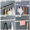 Codoule Self Adhesive No Drill Adjustable Curtain Rod Holder Hooks