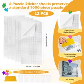 Puzzle Saver Sheets - 12 Pcs For Two 1000-Piece Puzzles