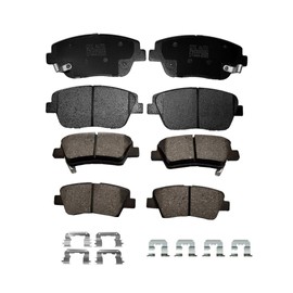 PM Auto Front Rear Brake Pads for 2011-2015 Hyundai Sonata, 2011-2015 KIA Optima, Set of 8 Ceramic Brakes Pads