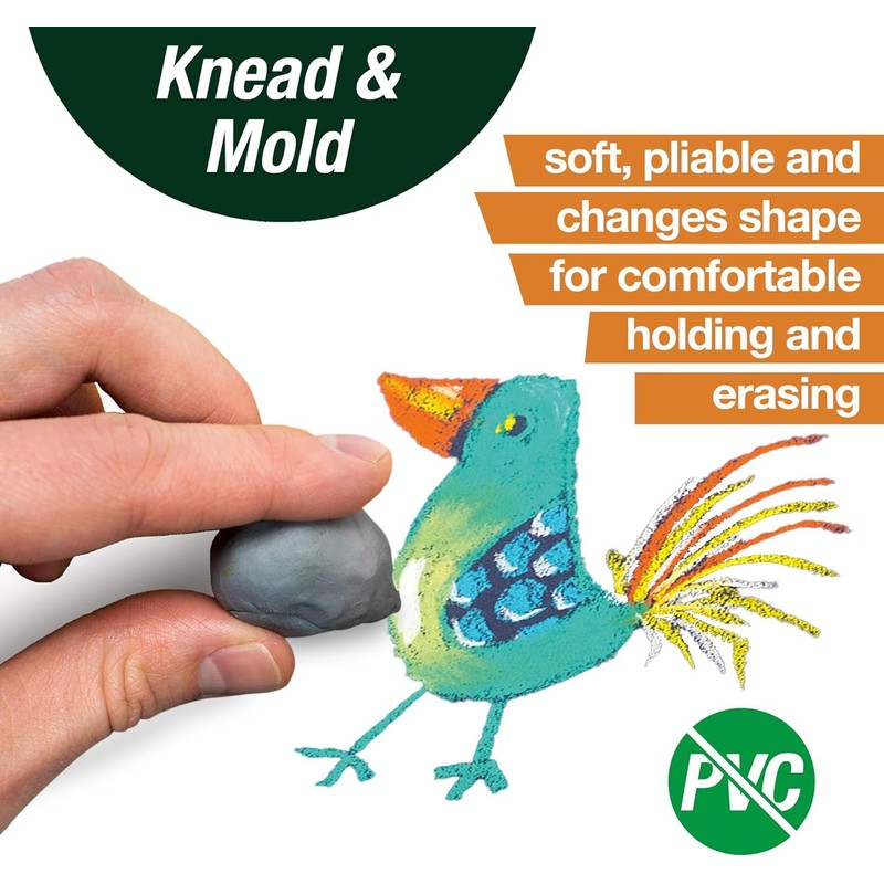 Kneaded Eraser, Grey - Large - #587531