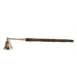 Biedermann Candle Snuffer - Brass With Wooden Handle