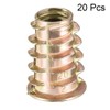 sourcing map Threaded Insert Nuts Zinc Alloy Hexagon Socket M8