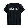 RESIST - Vintage 80s Style Font Distressed T-Shirt