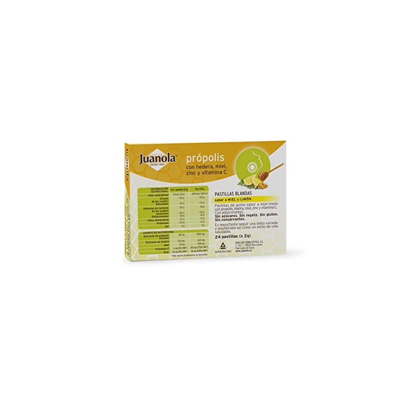 Juanola Propolis Hedera Miel 24 Pastil
