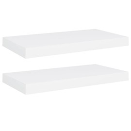 Casafoyer Floating Wall Shelves 2 pcs White 19.7"x9.1"x1.5" MDF