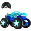 Hot Wheels Toy Truck Monster Trucks RC, Oversized Remote-Control Mega-Wrex