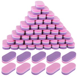 YuxianLB Pack of 50 Buffer Sanding Blocks Nail Buffer Blocks Mini Nail Files Block Buffer for Nails Nail Files Blocks Polishing Block 100/180 Grit Sponge Nail Buffer Manicure Tool for Gel Nails