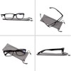 TruVision Readers Computer Reading Glasses 9601-2-Black-White-2.75