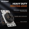 ELEGRP 50 Amps Range Power Receptacle,125/250V Flush Mounting Power Outlet