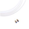 Gatuida 2pieces Meters PTFE Tube Connectors for Printers Compatible Bowden