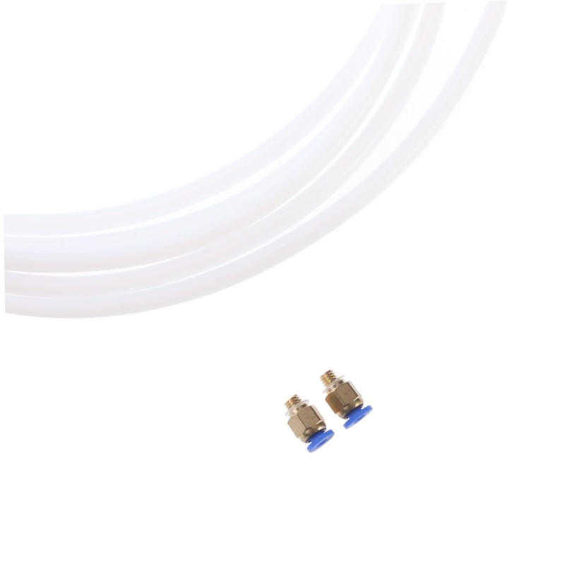 Gatuida 2pieces Meters PTFE Tube Connectors for Printers Compatible Bowden