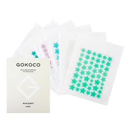 GOKOCO Parches para Acné 306 Pack, Estrella de 6 colores Hidrocoloide