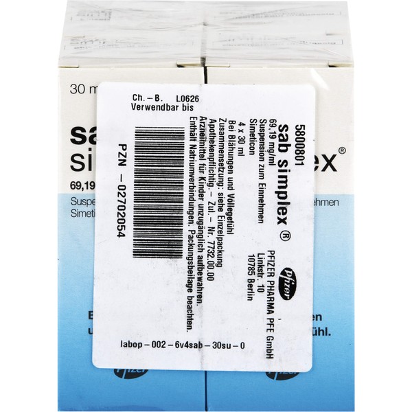 Sab simplex Suspension Reimport EMRAmed, 120 ml Solution