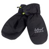 Island Green Mens Fleece Lined Durable Golf Mitts Gloves, Black,