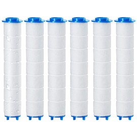 Gmili 6 Stck PP Baumwolle Filter fr Duschkopf Entfernung von Chlorresten, PP Sediment-Kartusche gefiltert, 9,5x2 cm Universal Saubere Wasserkernkern Baumwollkern fr Regenduschkopf, Regenduschkopf