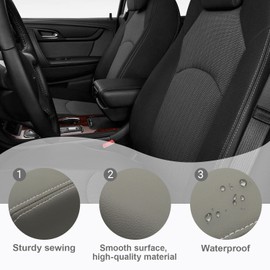 Center Console Lid Fit for Chevy Traverse 2007-2017 Enclave, Acadia Front Floor Console Armrest Replacement 22905370 (Gray)