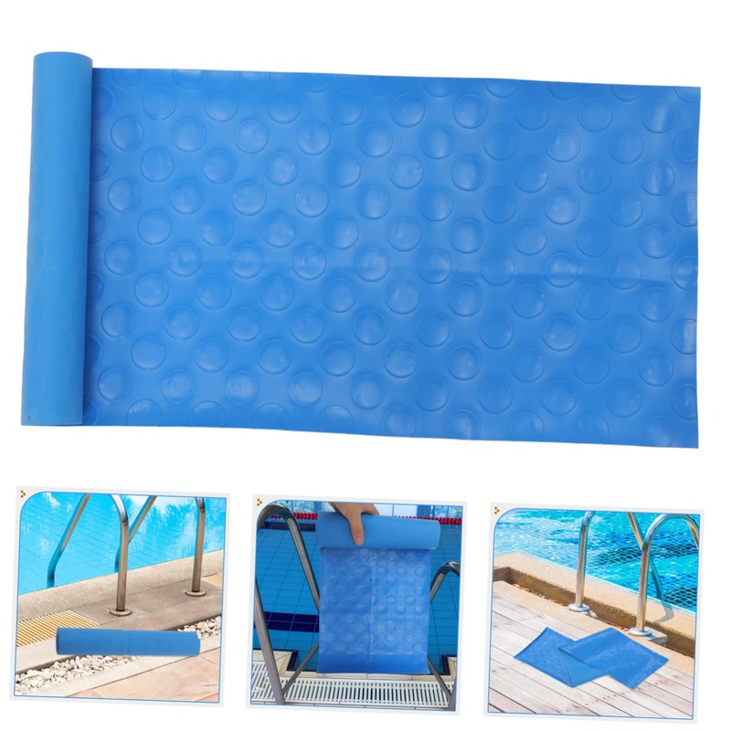iplusmile 2pcs Non-Slip Pool Ladder Mat Waterproof PVC Protective Pad