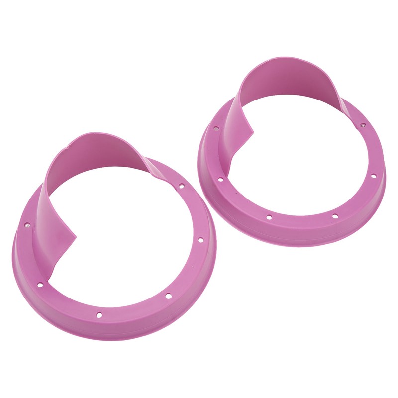 6.5in 2 Pcs Purple Car Speaker Baffle Kits Silicone Horn