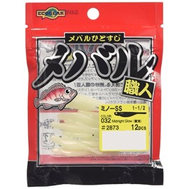 Ecogear Fishing Lure Mebaru Artisan Minnow SS 1-1/2 Inch #032 Midnight Glow (Luminous)