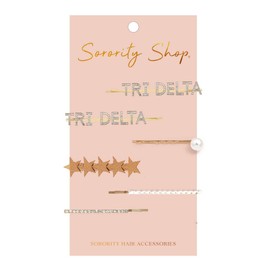Delta Delta Delta - Sorority Hair Clips - 6/pack