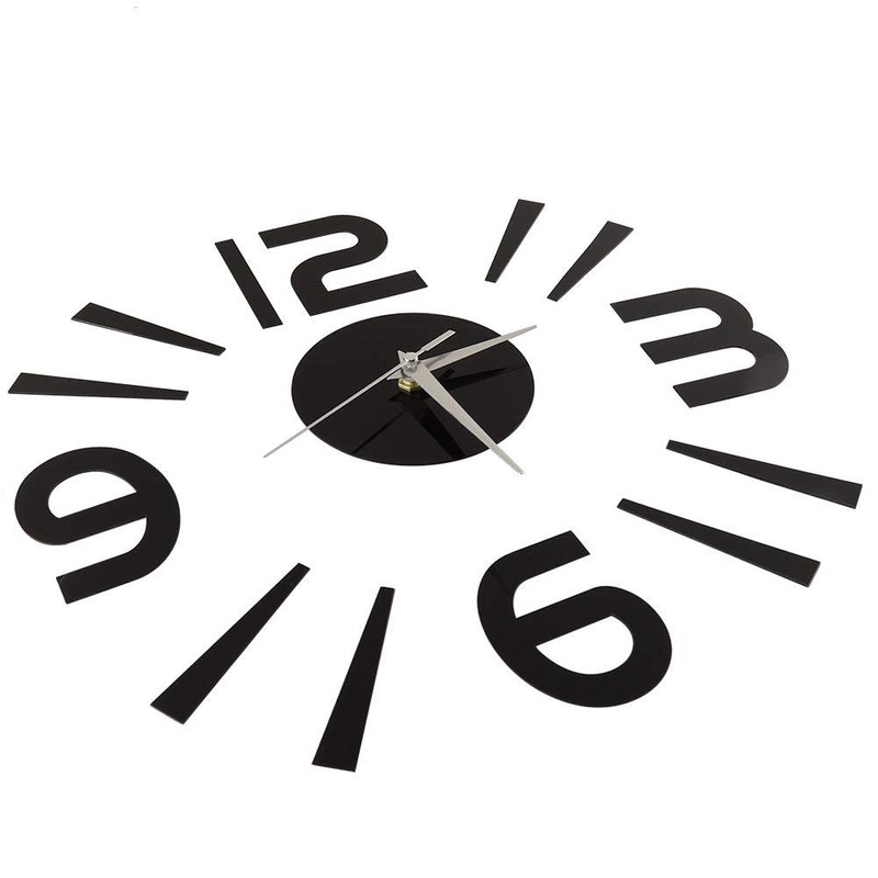 Wall Watch Decor, Wall Clock Sticker 3D Big Watch Decor