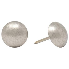 ComfortStyle Premium Upholstery Tacks, Nailhead Decorative Trim for Furniture, 7/16-inch Diameter (200, Pewter Nickel)