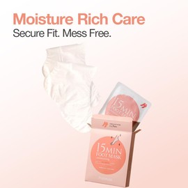 Naisture 15 Min Foot Moisturizing Mask – Reviving Sock Mask with Shea Butter & Jojoba Oil for Dry Feet and Heels