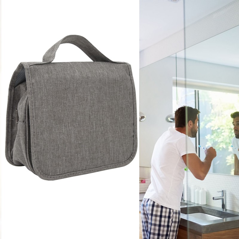 Men Business Foldable Travel Toiletry Bag Large Capacity Waterproof Hanging