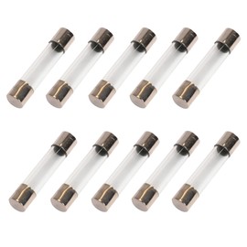 0.25A Delon Technology - Glass Fuses, Fast-Blow, 10 Pack, 6x30mm / 0.24x1.18 Inch, 250V, F0.25AL250V