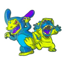90s Enamel Pin - Cool Awesome Pin, Nostaglic Dinosaur Pin, Adorable Cartoon Character Enamel Pin, Funny Pin, Colorful Collectible Pin, Playful Charm