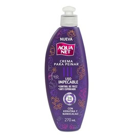 Aqua Net Crema para Peinar Liso Impecable 270 ml