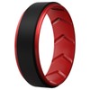 Silicone Wedding Rings for Men 1/4/5/6/7 Multipack of Breathable Airflow