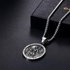 Flongo Saint Christopher Necklace for Men: Cross Saint Christopher Locket