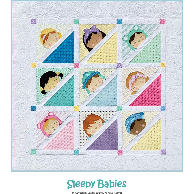 Amy Bradley Designs Sleepy Babies Quilt Pattern, Multi