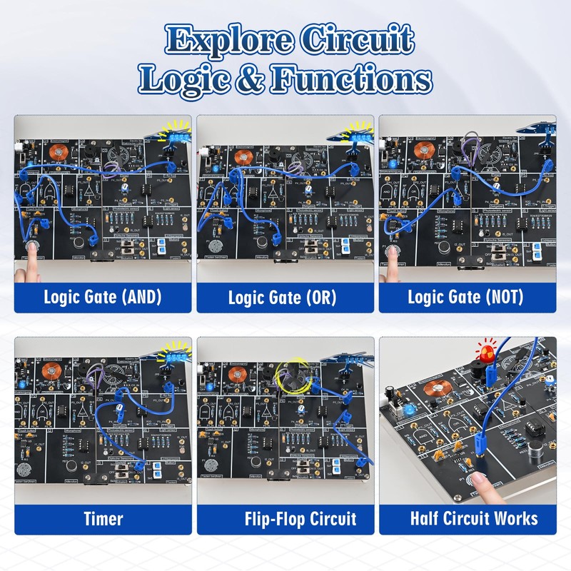 Lumenrix DIY Electronics Learning Board Soldering Project Kit, Circuit Experiment