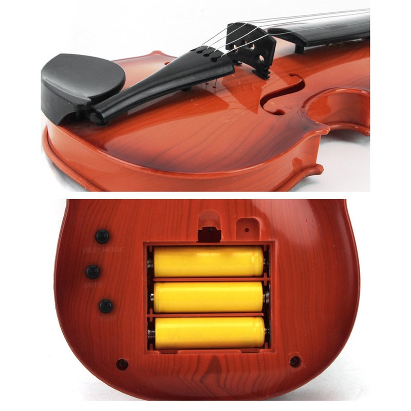 Simulation Violin Musical Toy Bow Beginner Kids Instrument Practice Birthday