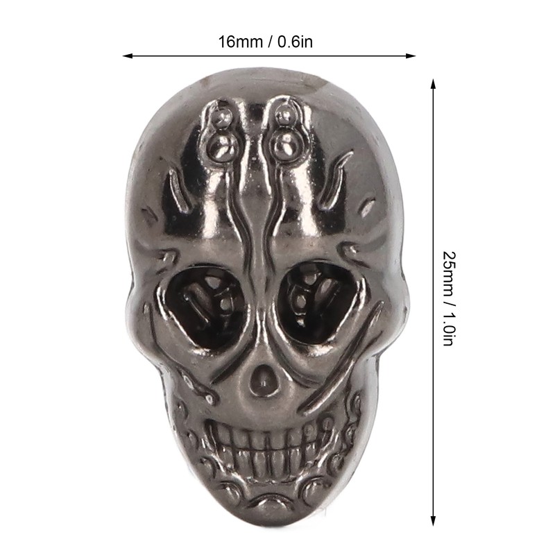 50sets Skull Rivets Single 25x16mm DIY Ghost Head Punk Style