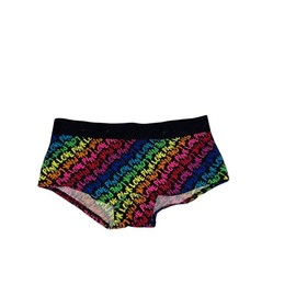 Victoria's Secret Pink Boyshort Boxer/Shortie Underwear/Panty Multicolor/Black New (US, Alpha, Medium, Regular, Regular)