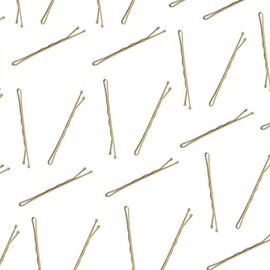 Topkids Accessories Hair Grips for Women and Girls, Bobby Pins Kirby Grips Small Hair Clips Women Hair Styling Accessories Hair Pins for Buns Hair Accessories (65mm, Blonde Gold 40pc)