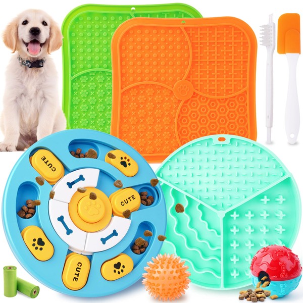 Forfon 10 Pack Complete Dog Puzzle Toys Set-Dog Lick Mat