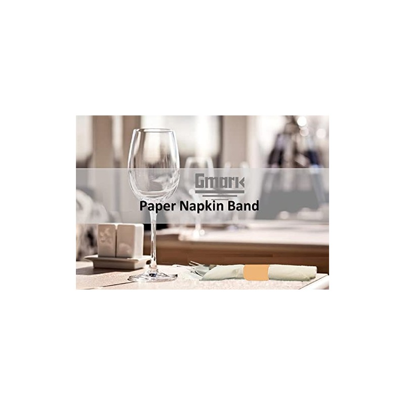 Gmark Paper Napkin Band Box of 2500, Paper Napkin Rings