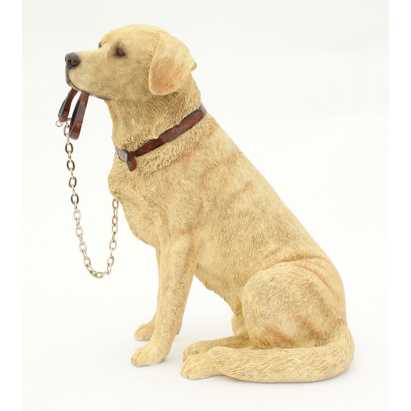 The Leonardo Collection Sitting GOLDEN LABRADOR Dog OrnamentFrom The Walkies