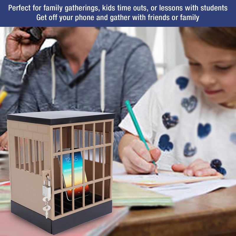 Cell Phone Lock Box with Key Lockable Mobile Phone Storage