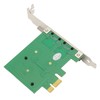 PCI E NIC Network Card 2 Way RJ45 Port for