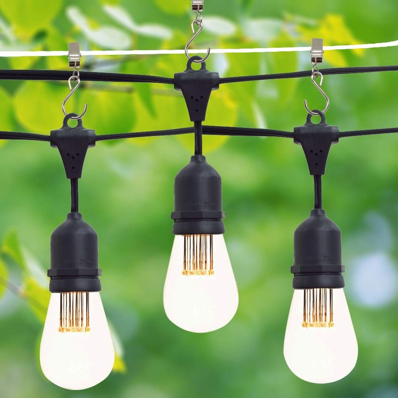 Alamic Gutter Hangers for Lights String Light Clips Patio Light
