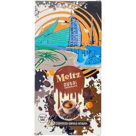 Meltz Dubai Chocolate Bar Espresso Vanila 192g - Filled With Premium Coffee Cream Crispy Kataifi - Luxury Rich Milk Chocolate, Individually Wrapped - Perfect Dubai Sweets Treat Box Dairy Gift (pack of 1)